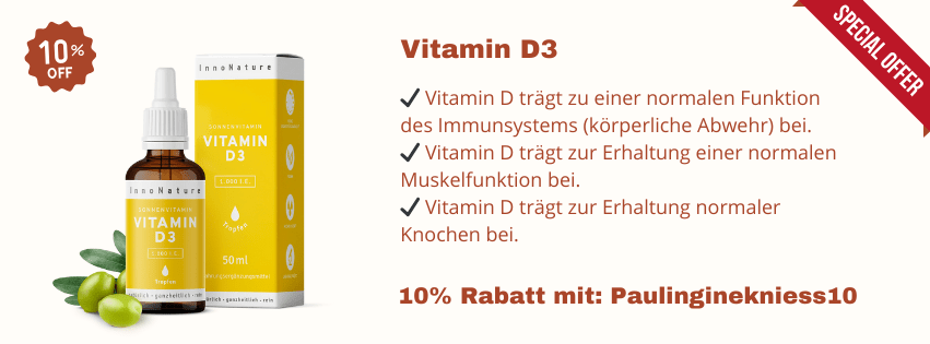 Vitamin D Tropfen zur Bekämpfung von Wintermüdigkeit - Innonature Rabattcode